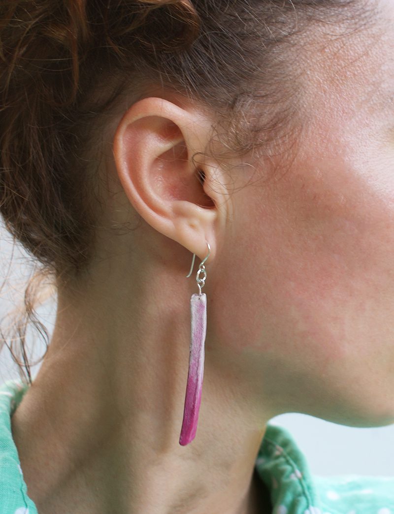 Clay ombre earrings tutorial