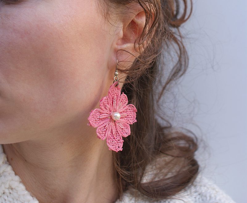 How to make lace earrings full tutorial