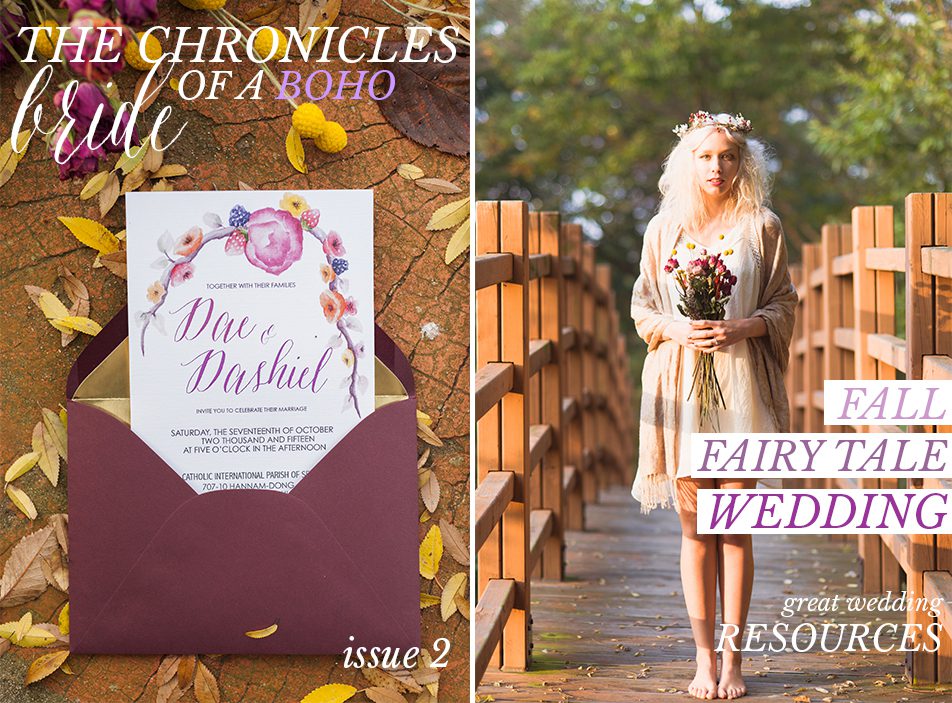 chronicles of a boho bride-issue 2 Fall Fairy Tale Inspiration