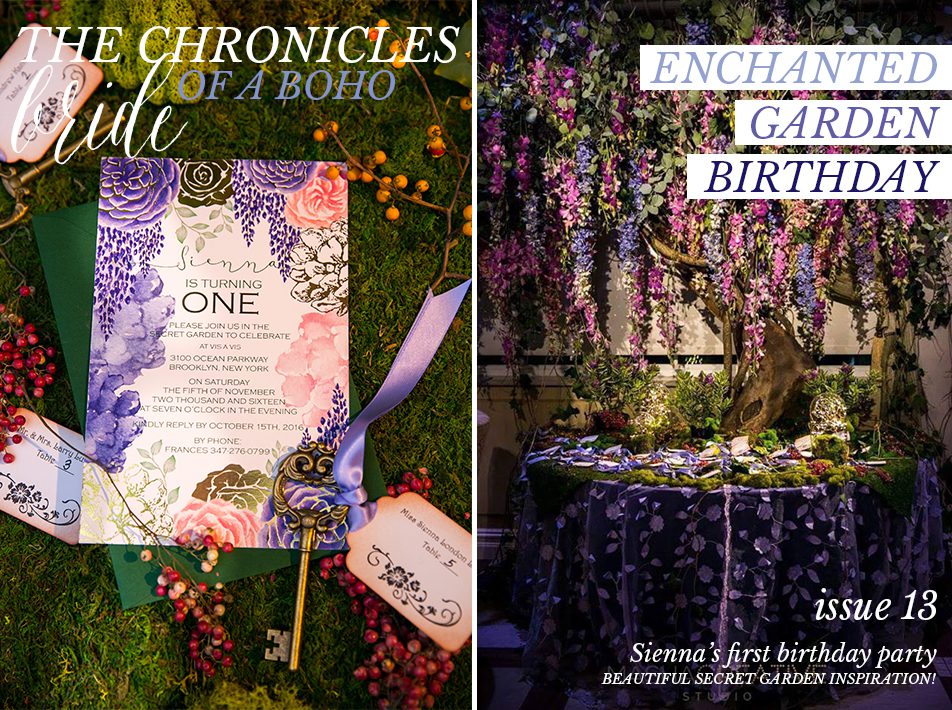 enchanted secret garden wedding inspiration-watercolor wedding invitations by bohemian mint