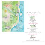 custom wedding map and itineray